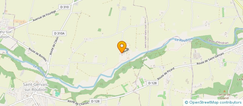 localisation de l'entreprise MADAME LAURENCE LAYE  SAINT-GERVAIS-SUR-ROUBION