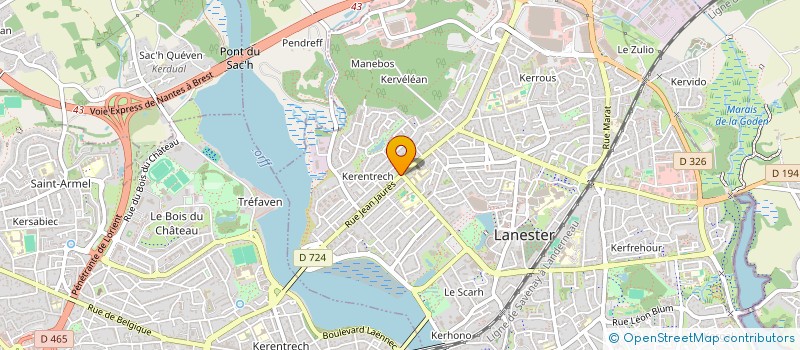 localisation de l'entreprise MADAME LAURENCE LE BAIL  LANESTER