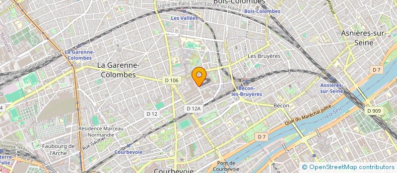 localisation de l'entreprise MADAME LAURENCE LE GUILLOU à COURBEVOIE