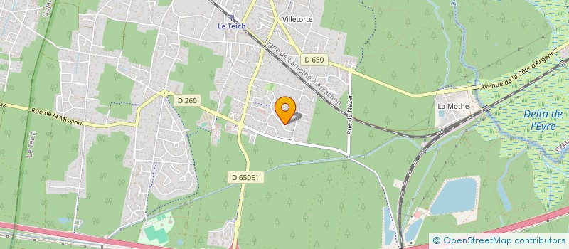 localisation de l'entreprise MADAME LAURENCE LE NY  LE TEICH