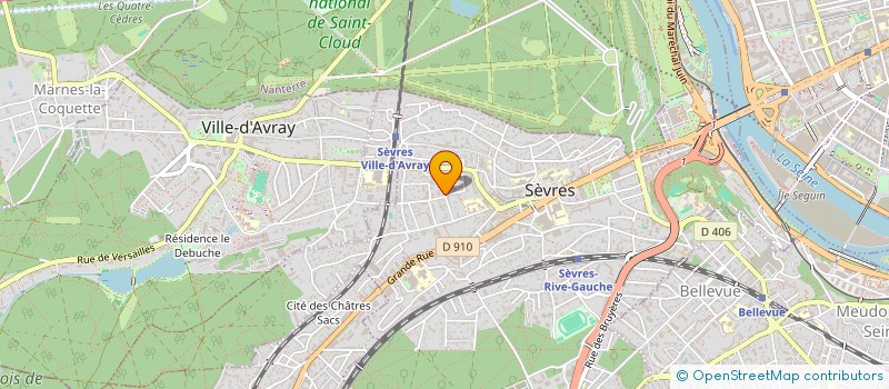 localisation de l'entreprise MADAME LAURENCE LE POITTEVIN DE LA CROIX VAUBOIS à SEVRES