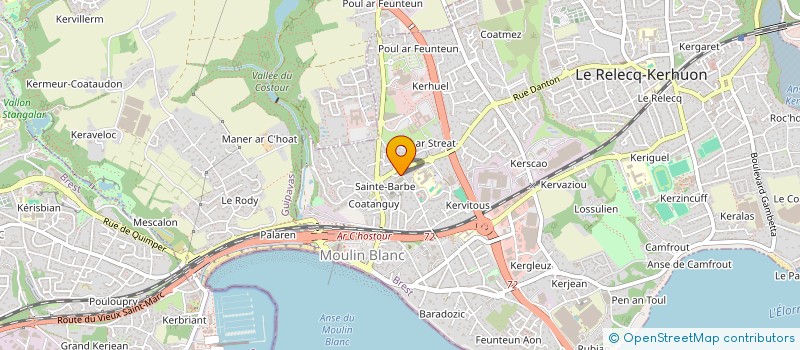 localisation de l'entreprise MADAME LAURENCE LECAPLAIN  LE RELECQ-KERHUON