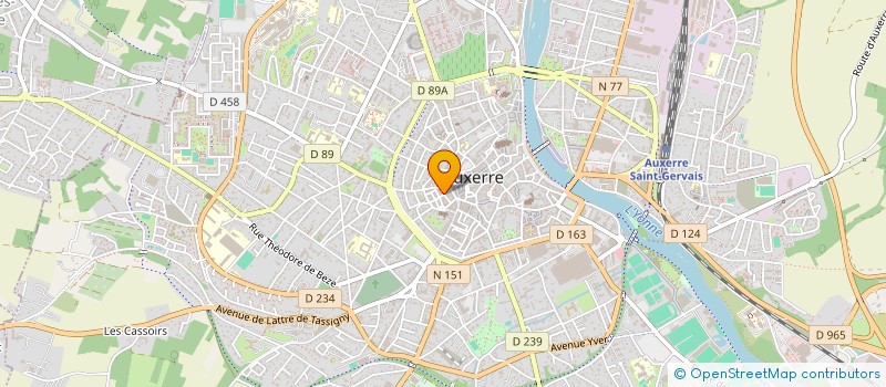 localisation de l'entreprise MADAME LAURENCE LECOMTE à AUXERRE