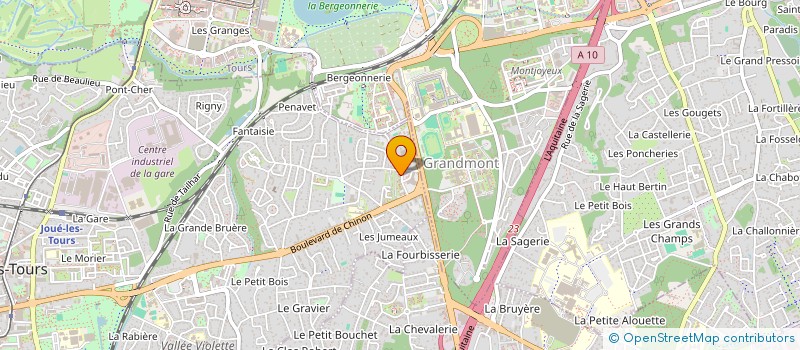 localisation de l'entreprise MADAME LAURENCE LECOUFFE  JOUE-LES-TOURS