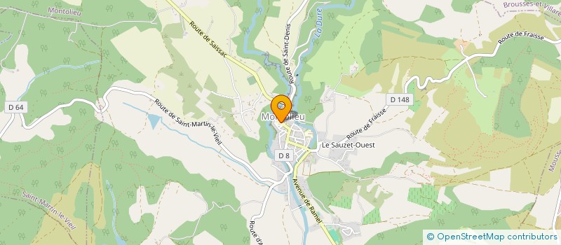 localisation de l'entreprise MADAME LAURENCE LECOULES  MONTOLIEU