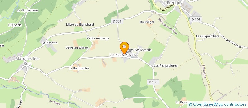 localisation de l'entreprise MADAME LAURENCE LEDANOIS  MAROLLES-LES-BUIS