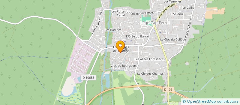 localisation de l'entreprise MADAME LAURENCE LEENHARDT  LEGE-CAP-FERRET