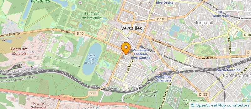 localisation de l'entreprise MADAME LAURENCE LEFEVRE  VERSAILLES
