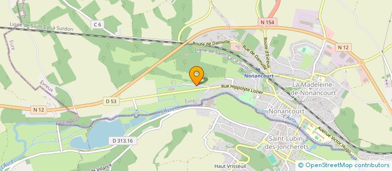 localisation de l'entreprise MADAME LAURENCE LEFEVRE  NONANCOURT