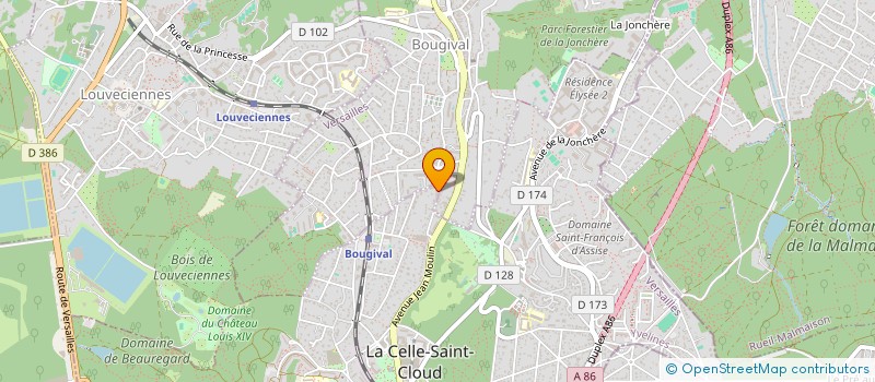 localisation de l'entreprise MADAME LAURENCE LEGER à LA CELLE-SAINT-CLOUD