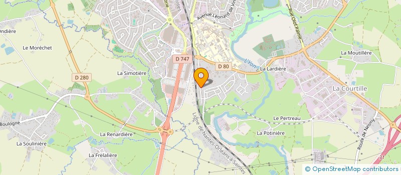 localisation de l'entreprise MADAME LAURENCE LEGER à ROCHE SUR YON (LA)