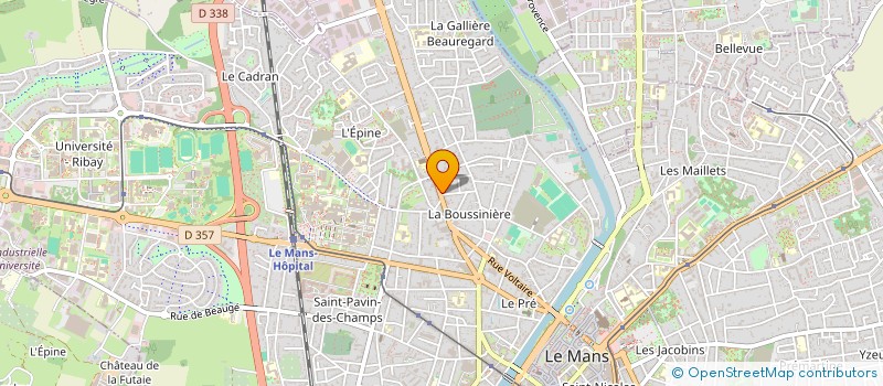 localisation de l'entreprise MADAME LAURENCE LELIEPVRE  LE MANS