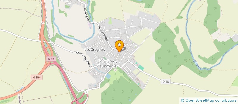 localisation de l'entreprise MADAME LAURENCE LELOUCHE à EVRY-GREGY-SUR-YERRE
