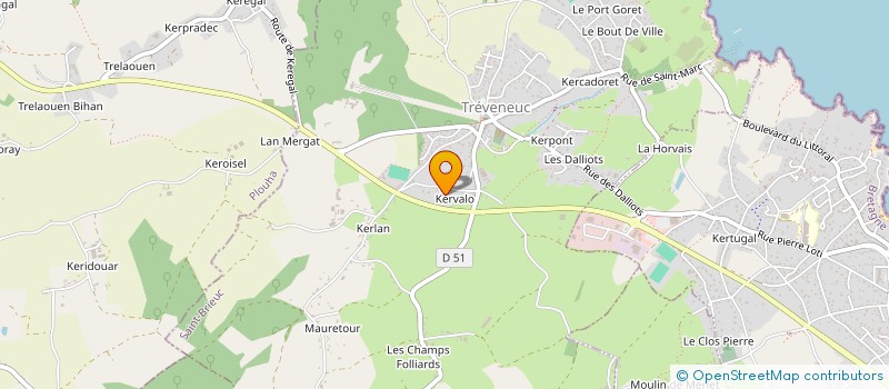 localisation de l'entreprise MADAME LAURENCE LEMAIRE  TREVENEUC