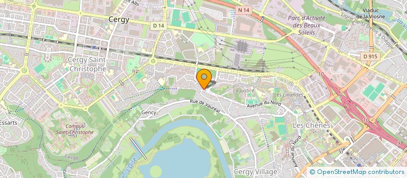 localisation de l'entreprise MADAME LAURENCE LEMAITRE  CERGY