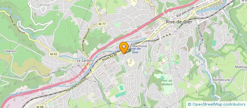 localisation de l'entreprise MADAME LAURENCE LENTILLON  RIVE-DE-GIER