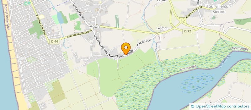 localisation de l'entreprise MADAME LAURENCE LEPETIT  AGON-COUTAINVILLE