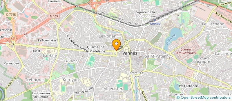 localisation de l'entreprise MADAME LAURENCE LETORT à VANNES