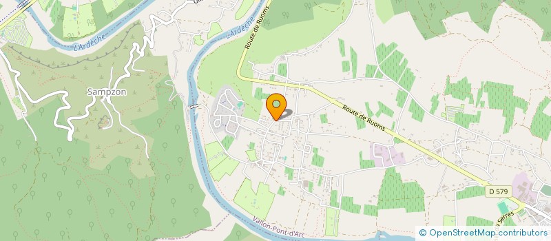 localisation de l'entreprise MADAME LAURENCE LHERBIER  VALLON PONT D'ARC