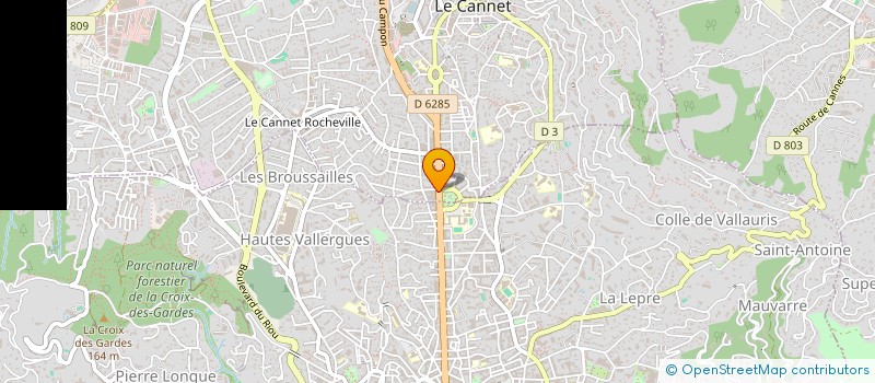 localisation de l'entreprise MADAME LAURENCE LIENARD à LE CANNET