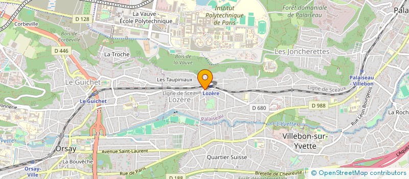 localisation de l'entreprise MADAME LAURENCE LION à PALAISEAU