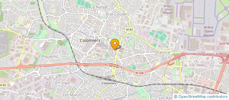 localisation de l'entreprise MADAME LAURENCE LOISEAU-BRIOIST à COLOMIERS