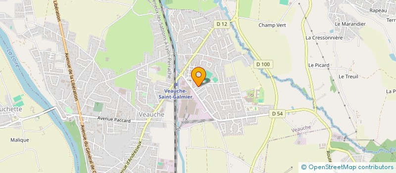 localisation de l'entreprise MADAME LAURENCE LORNAGE  VEAUCHE