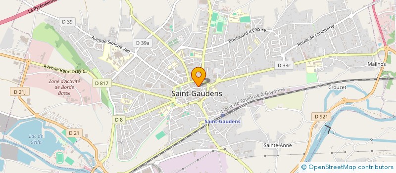 localisation de l'entreprise MADAME LAURENCE LOUGE  SAINT-GAUDENS