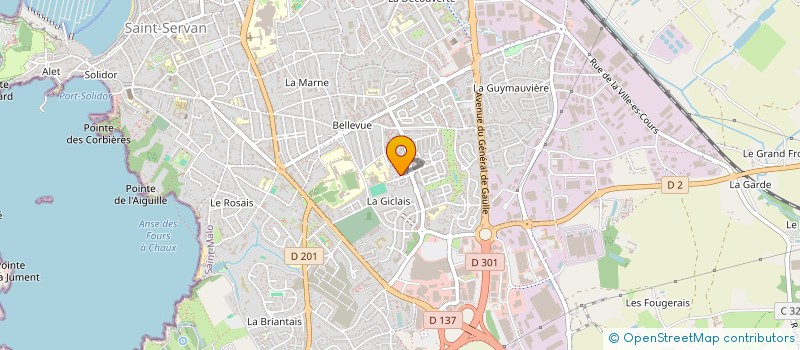 localisation de l'entreprise MADAME LAURENCE MACHELE  SAINT-MALO