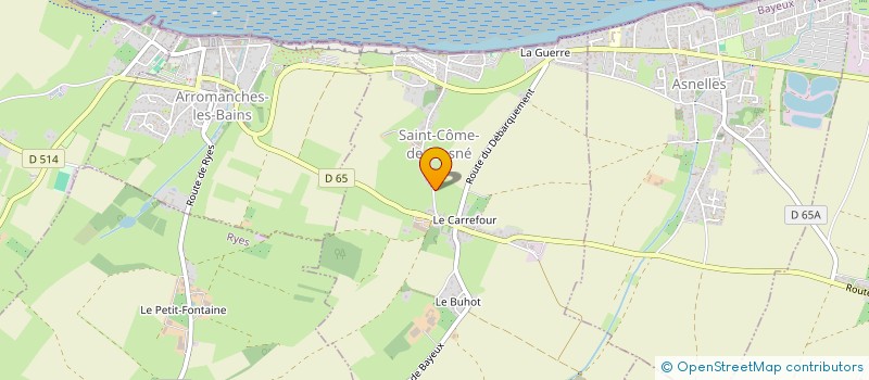 localisation de l'entreprise MADAME LAURENCE MAGGI  SAINT-COME-DE-FRESNE