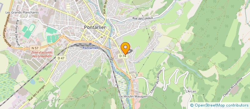 localisation de l'entreprise MADAME LAURENCE MAITREJEAN  PONTARLIER