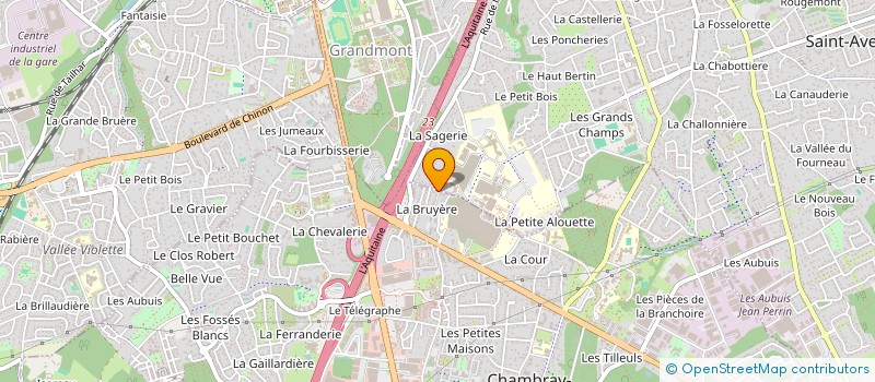 localisation de l'entreprise MADAME LAURENCE MANDER  CHAMBRAY-LES-TOURS