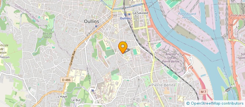 localisation de l'entreprise MADAME LAURENCE MANGA  OULLINS-PIERRE-BENITE