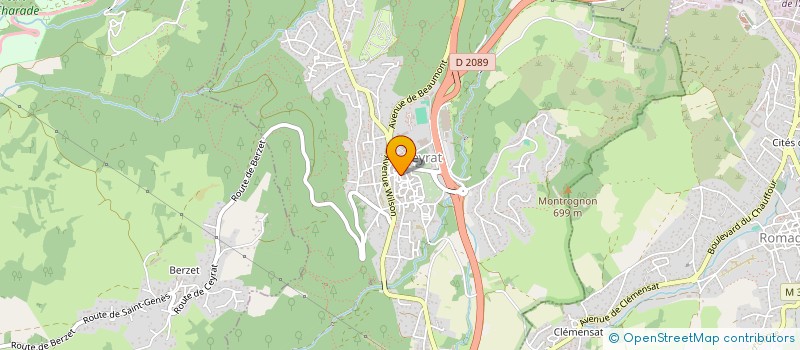 localisation de l'entreprise MADAME LAURENCE MANGEART  CEYRAT