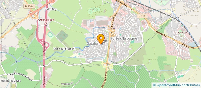 localisation de l'entreprise MADAME LAURENCE MANGUINE  PERPIGNAN