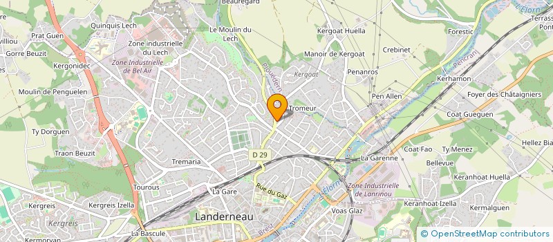 localisation de l'entreprise MADAME LAURENCE MARCHEGAY à LANDERNEAU