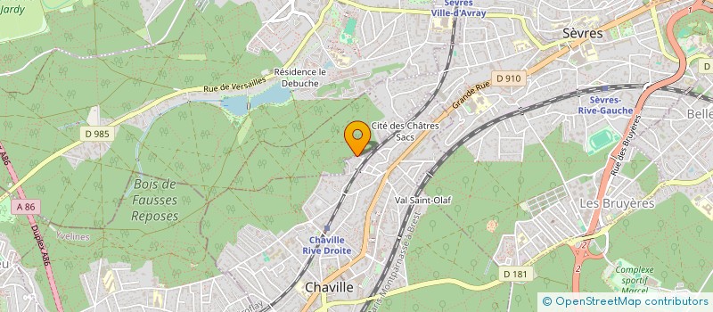 localisation de l'entreprise MADAME LAURENCE MARCOUX à CHAVILLE
