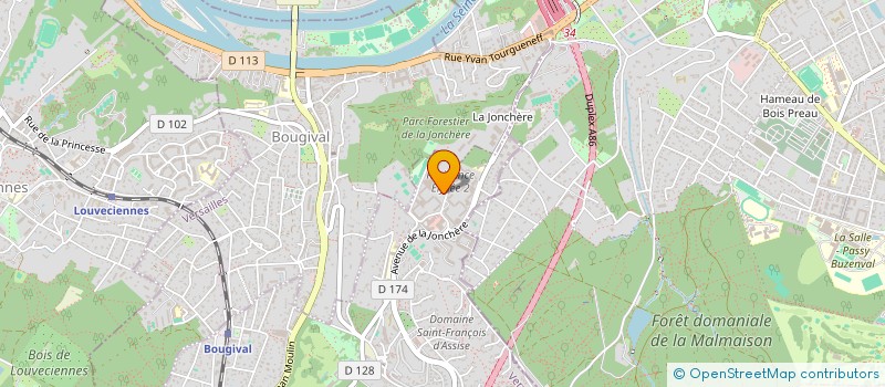 localisation de l'entreprise MADAME LAURENCE MARIEL  LA CELLE-SAINT-CLOUD