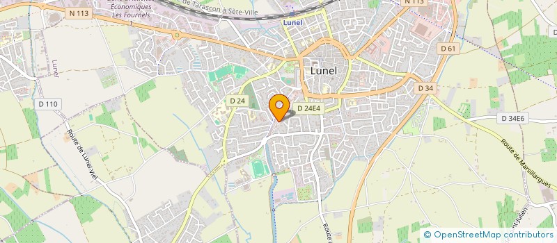 localisation de l'entreprise MADAME LAURENCE MARION  LUNEL