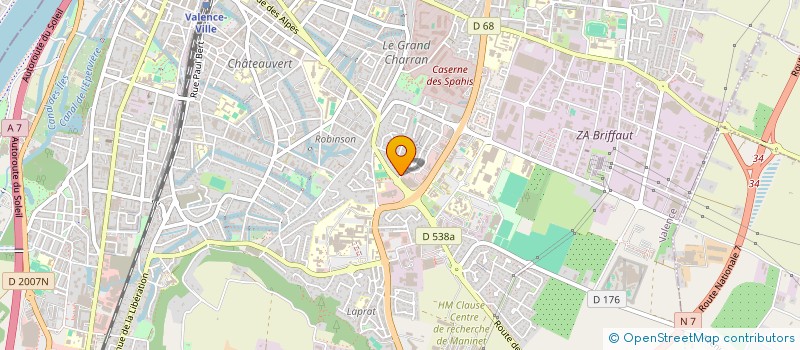 localisation de l'entreprise MADAME LAURENCE MARTARESCHE  VALENCE