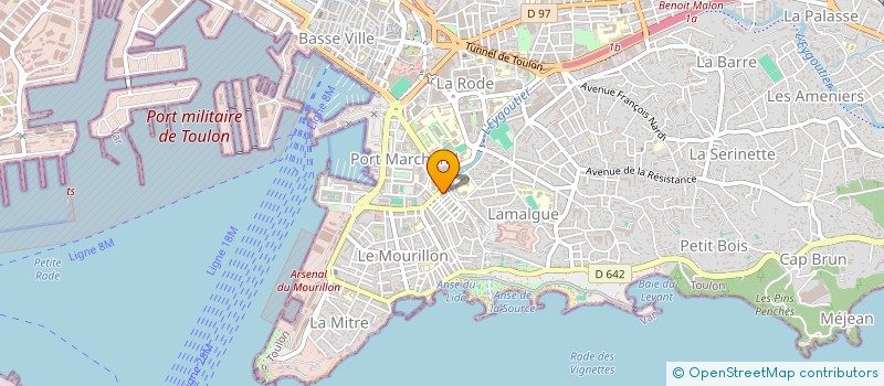 localisation de l'entreprise MADAME LAURENCE MARTIN  TOULON