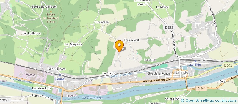 localisation de l'entreprise MADAME LAURENCE MARTIN  LALINDE