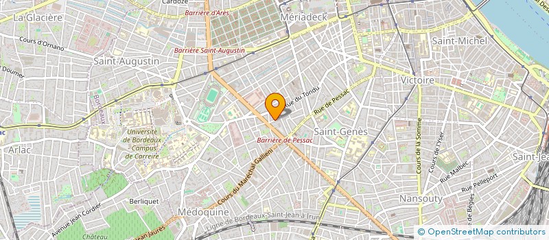 localisation de l'entreprise MADAME LAURENCE MARTIN à BORDEAUX