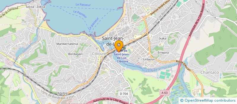 localisation de l'entreprise MADAME LAURENCE MARTIN  SAINT-JEAN-DE-LUZ