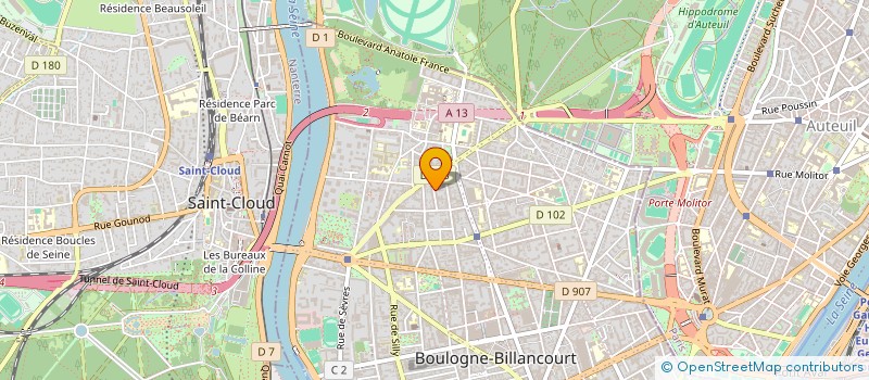 localisation de l'entreprise MADAME LAURENCE MARTIN DU PONT  BOULOGNE-BILLANCOURT