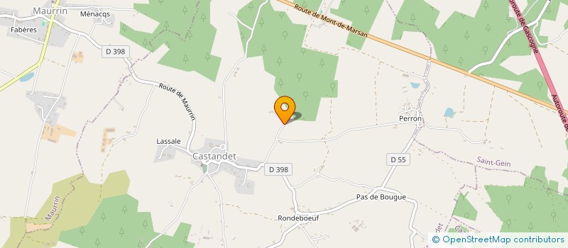 localisation de l'entreprise MADAME LAURENCE MARTIN LAPRADE  CASTANDET