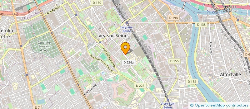 localisation de l'entreprise MADAME LAURENCE MARTINAT  IVRY-SUR-SEINE