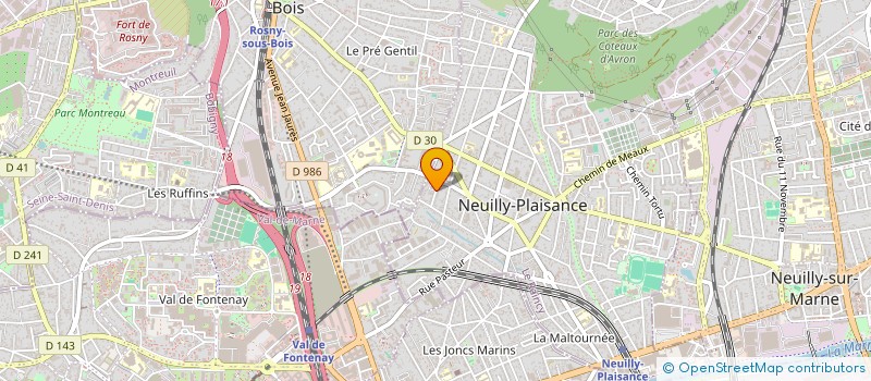 localisation de l'entreprise MADAME LAURENCE MARTINI à NEUILLY-PLAISANCE