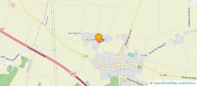 localisation de l'entreprise MADAME LAURENCE MARTINS à EGREVILLE