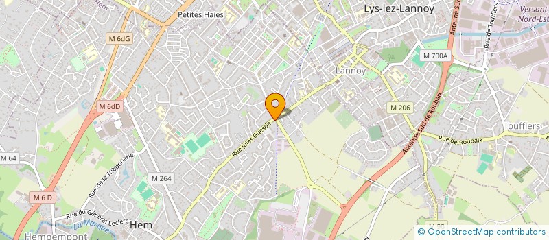 localisation de l'entreprise MADAME LAURENCE MARYSE LECLERC  HEM